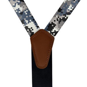 Digi Camo Suspenders - Vegan Leather Y-Back - Knotty Tie Co.