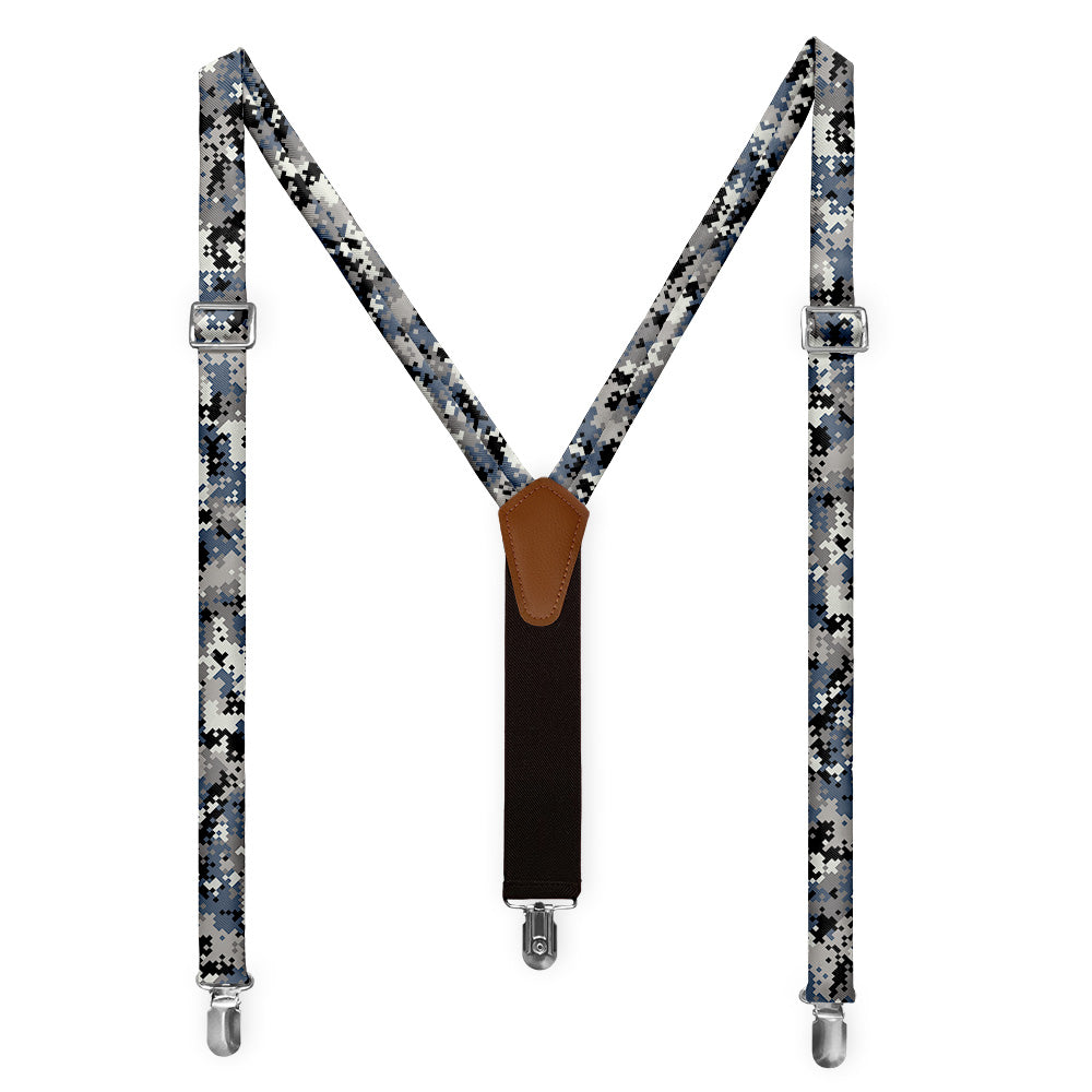 Digi Camo Suspenders - Full Front View - Knotty Tie Co.