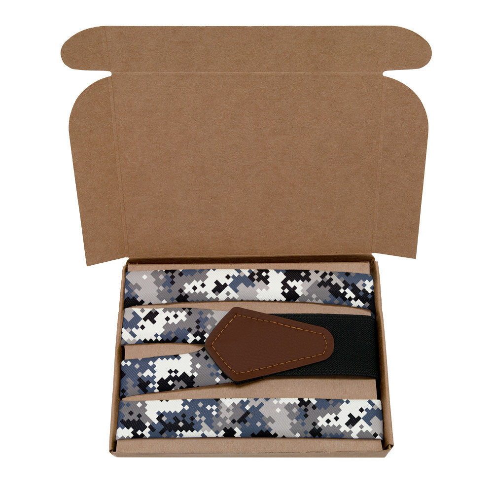 Digi Camo Suspenders - Kraft Gift Box Packaging - Knotty Tie Co.