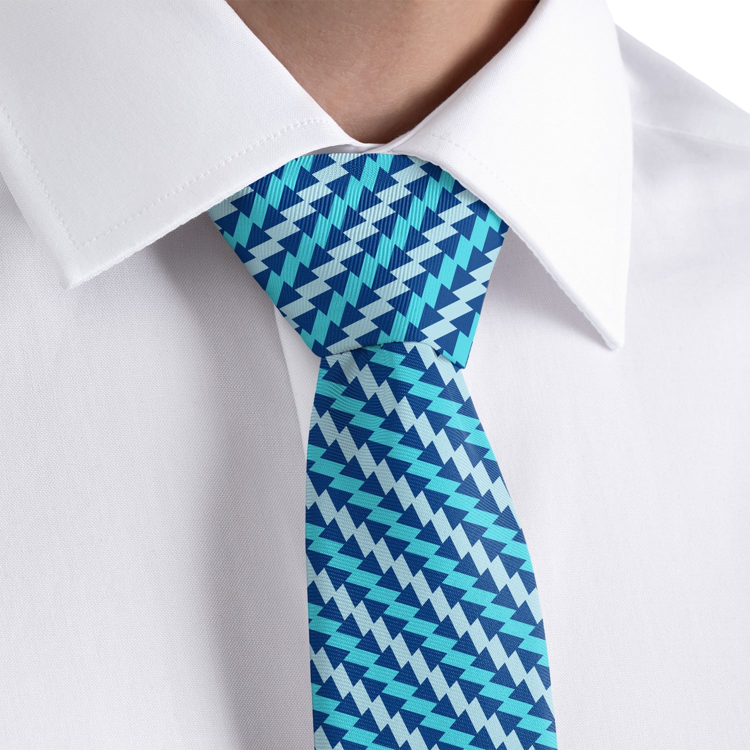 Disruption Geometric Necktie - Rolled - Knotty Tie Co.