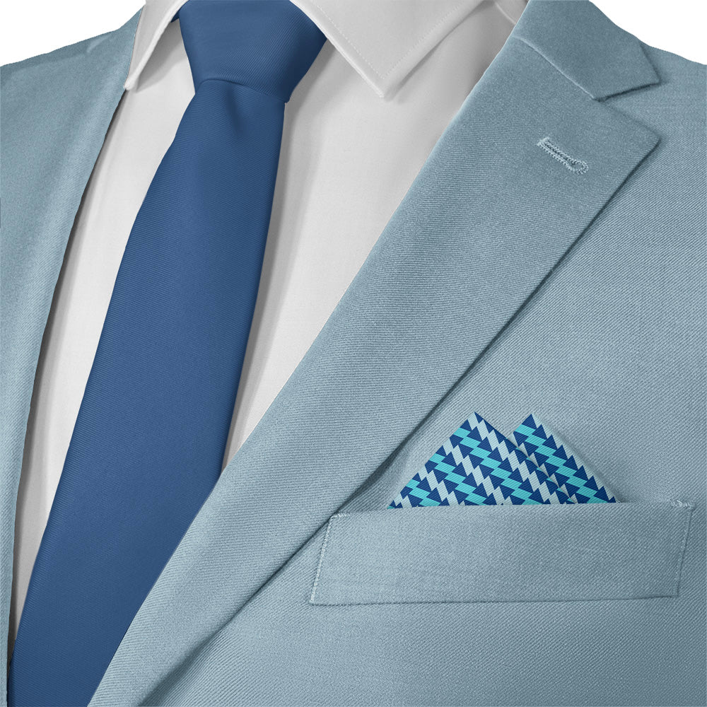 Disruption Geometric Pocket Square - 12" Square - Knotty Tie Co.