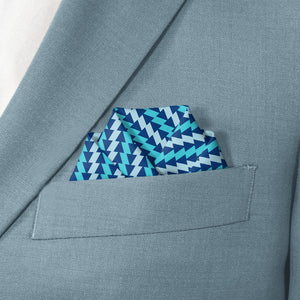 Disruption Geometric Pocket Square - Scalloped Fold - Knotty Tie Co.