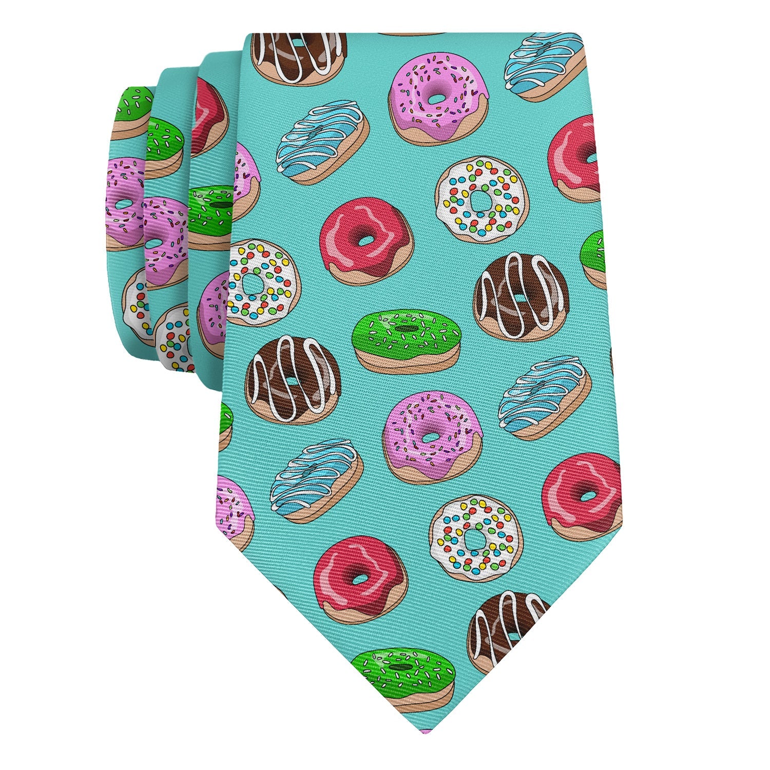 Donuts Necktie - Rolled - Knotty Tie Co.