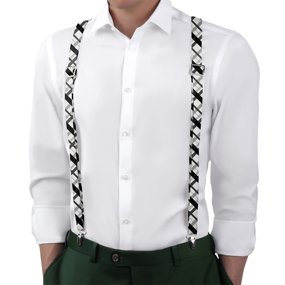 Downing Plaid Suspenders - Main View - Knotty Tie Co.