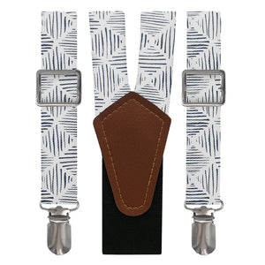 Drawn Geo Suspenders - Main View - Knotty Tie Co.