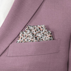 Dried Floral Pocket Square - Scalloped Fold - Knotty Tie Co.