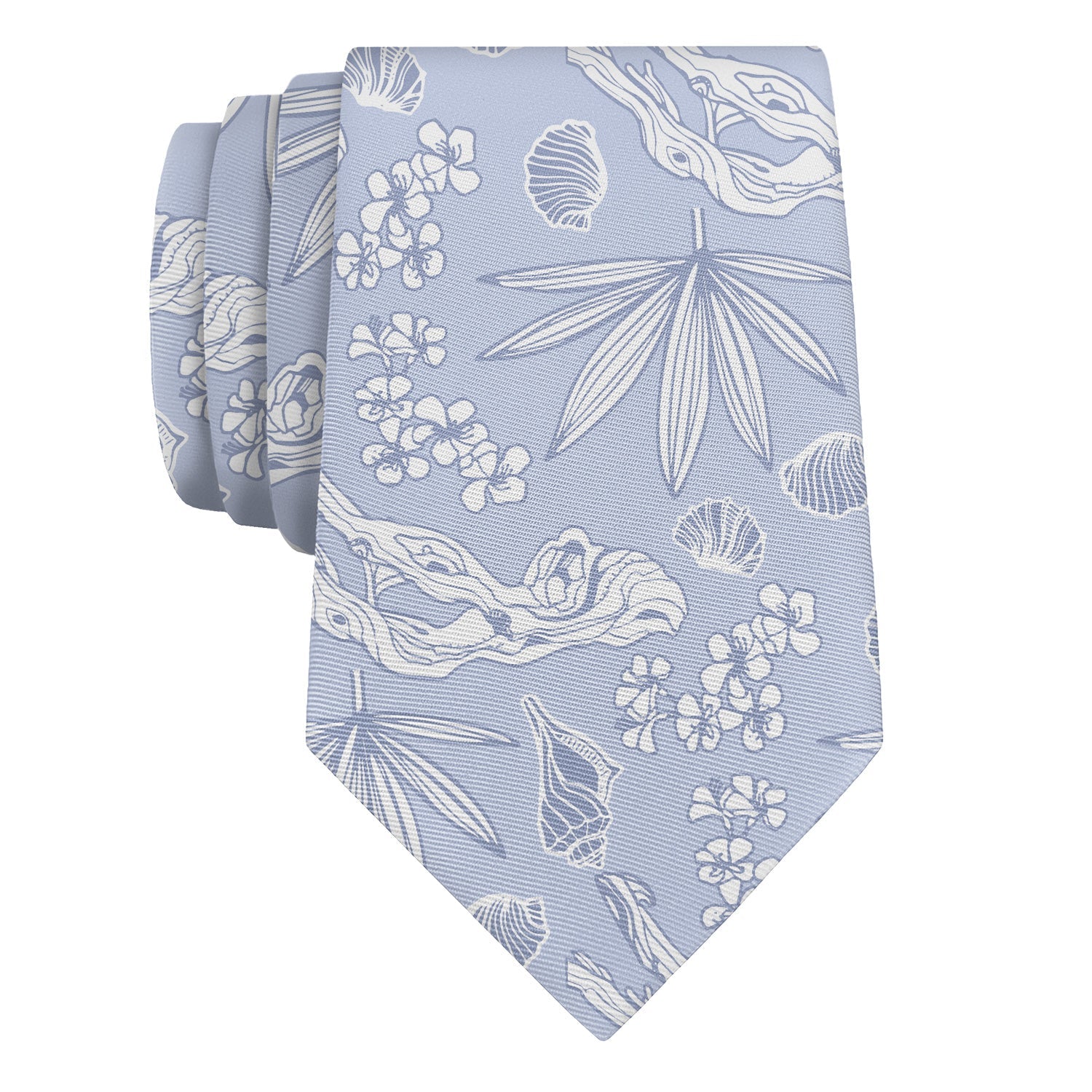 Driftwood Floral Necktie - Rolled - Knotty Tie Co.