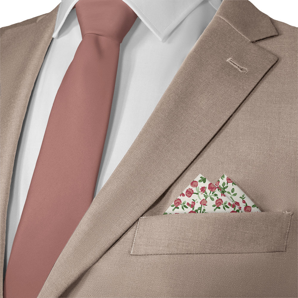 Edward Floral Pocket Square - 12" Square - Knotty Tie Co.