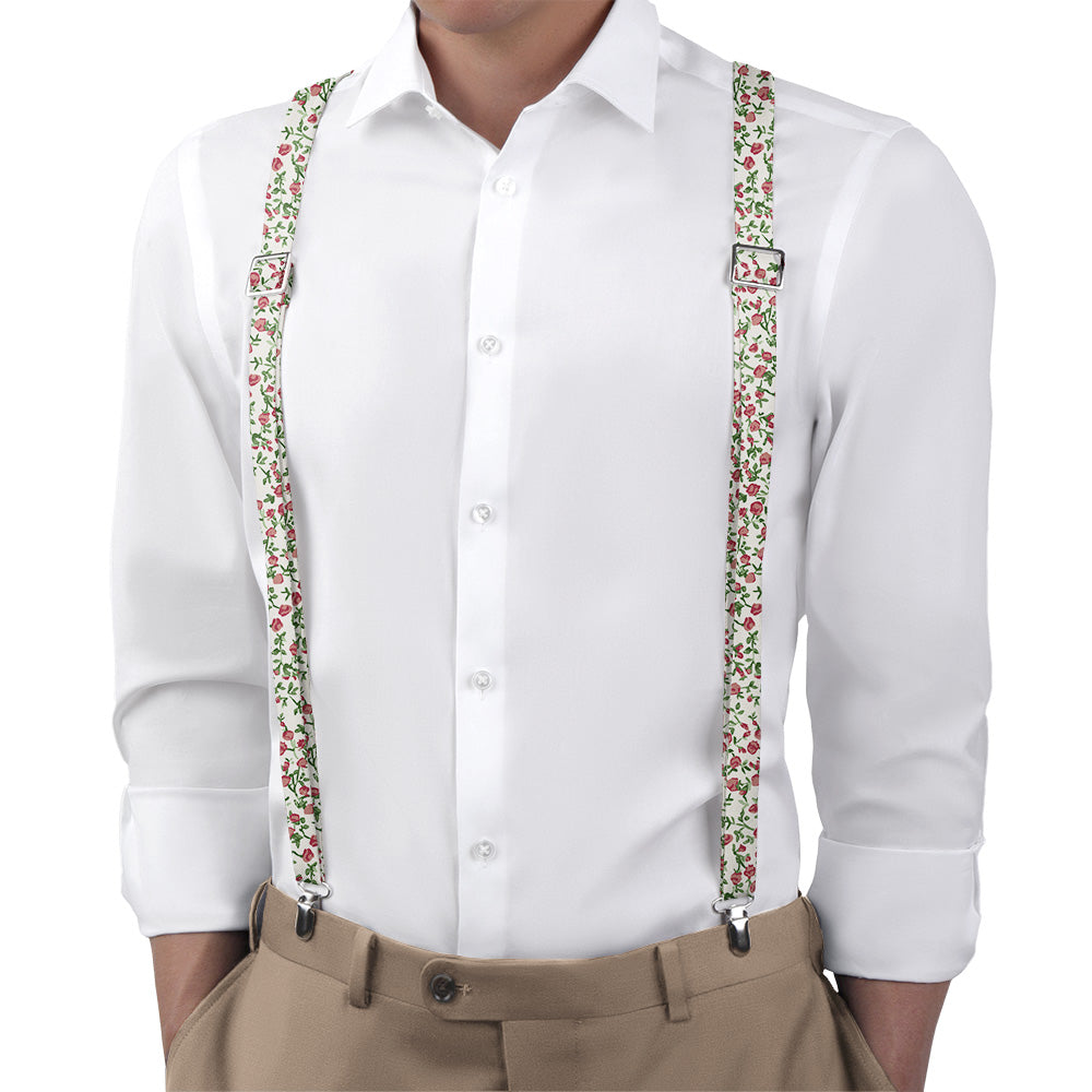 Edward Floral Suspenders - Main View - Knotty Tie Co.