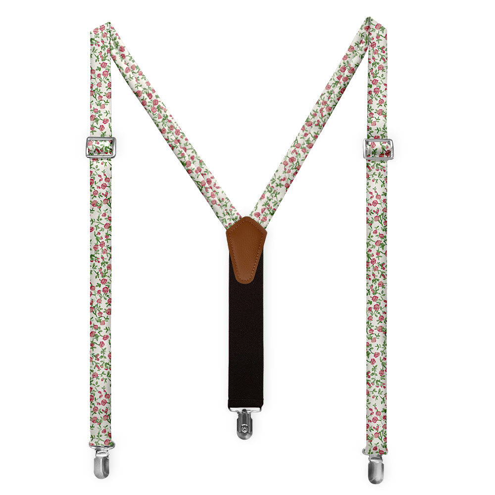 Edward Floral Suspenders - Full Front View - Knotty Tie Co.