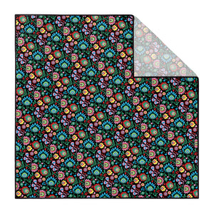 Electric Daisy Floral Pocket Square - Printed - Knotty Tie Co.