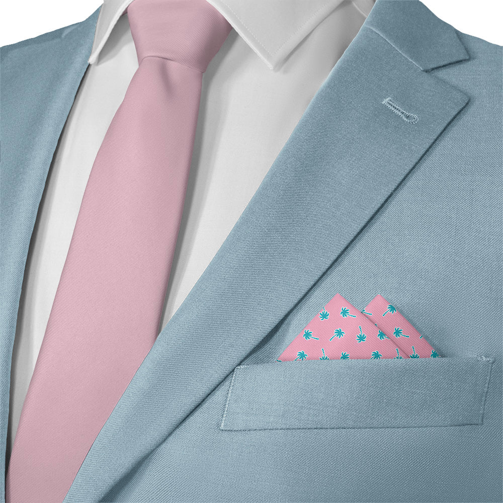 Electric Palm Pocket Square - Matching Necktie- Knotty Tie Co.