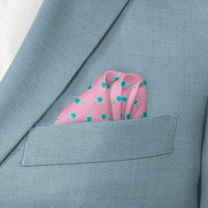 Electric Palm Pocket Square - Wave Fold - Knotty Tie Co.