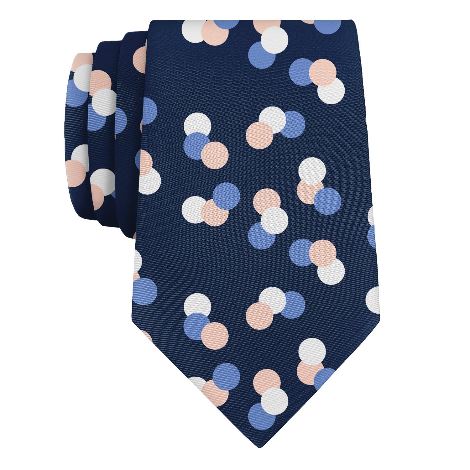 Elizabeth Dots Necktie - Rolled - Knotty Tie Co.