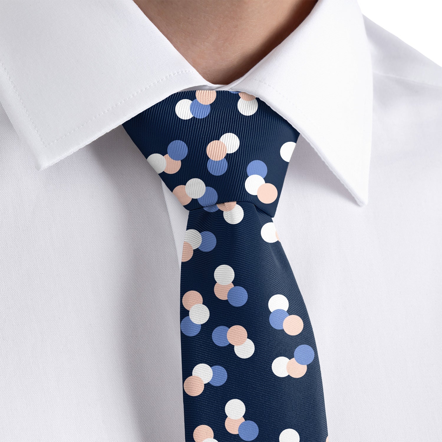 Elizabeth Dots Necktie - Rolled - Knotty Tie Co.