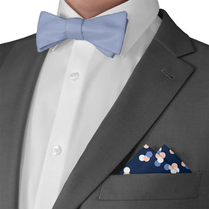 Elizabeth Dots Pocket Square - Matching Bow Tie - Knotty Tie Co.