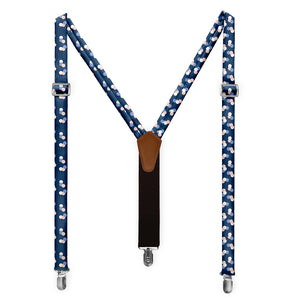 Elizabeth Dots Suspenders - Full Front View - Knotty Tie Co.