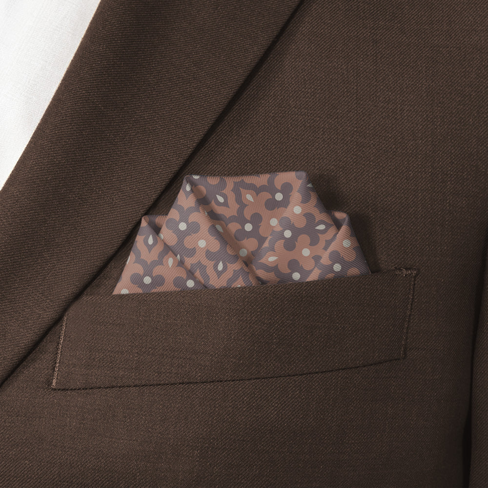 Englewood Pocket Square - Scalloped Fold - Knotty Tie Co.