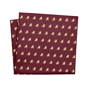 English Bulldog Pocket Square - 12" Square - Knotty Tie Co.