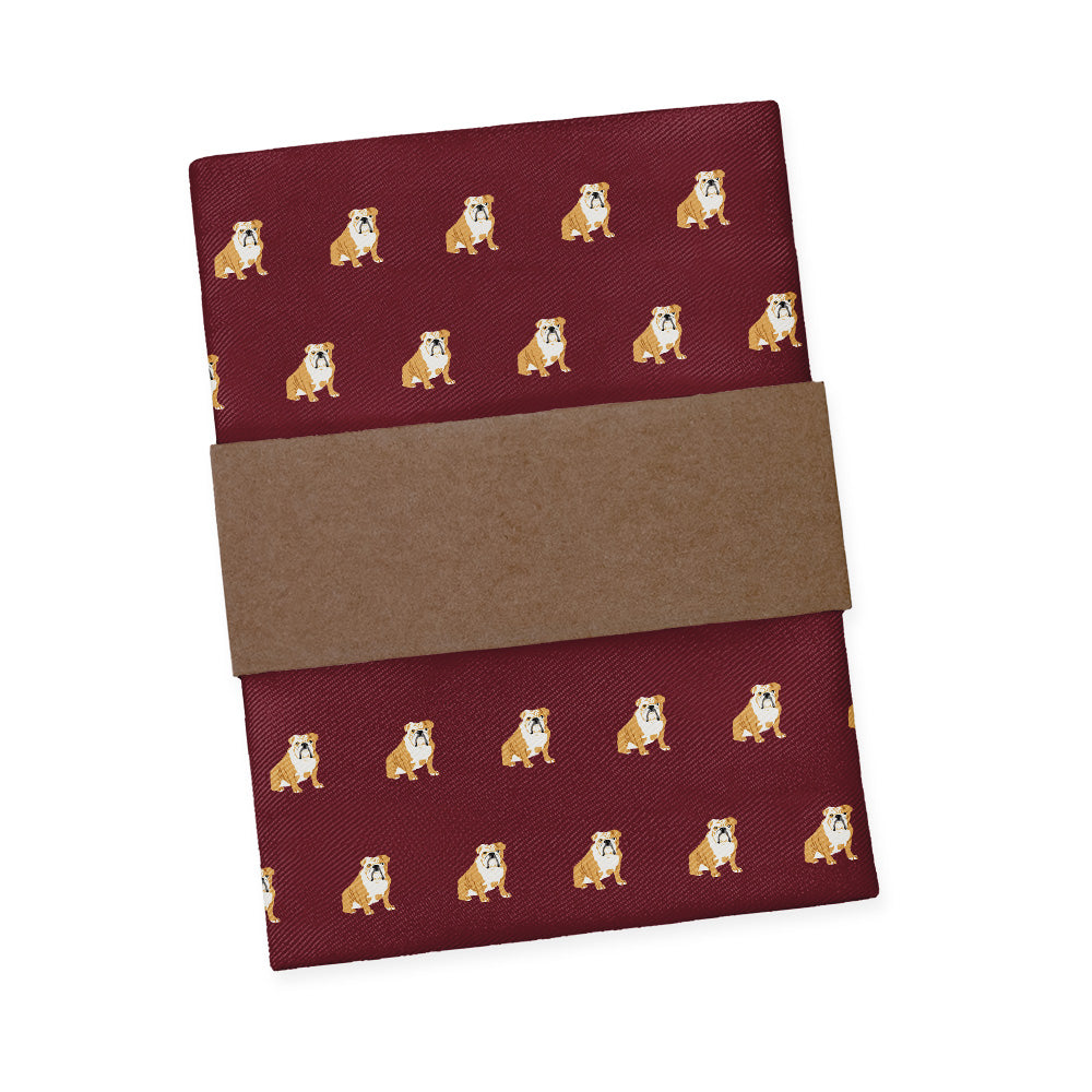 English Bulldog Pocket Square - Packaging - Knotty Tie Co.