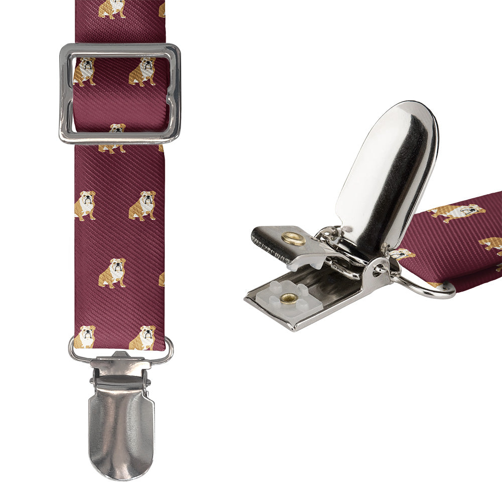 English Bulldog Suspenders - Hardware and Strap - Knotty Tie Co.