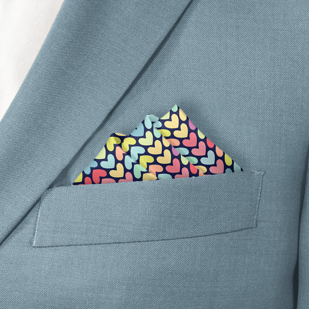 Equal Love Pocket Square - Stairs Fold - Knotty Tie Co.