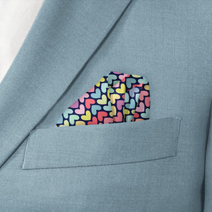 Equal Love Pocket Square - Wave Fold - Knotty Tie Co.