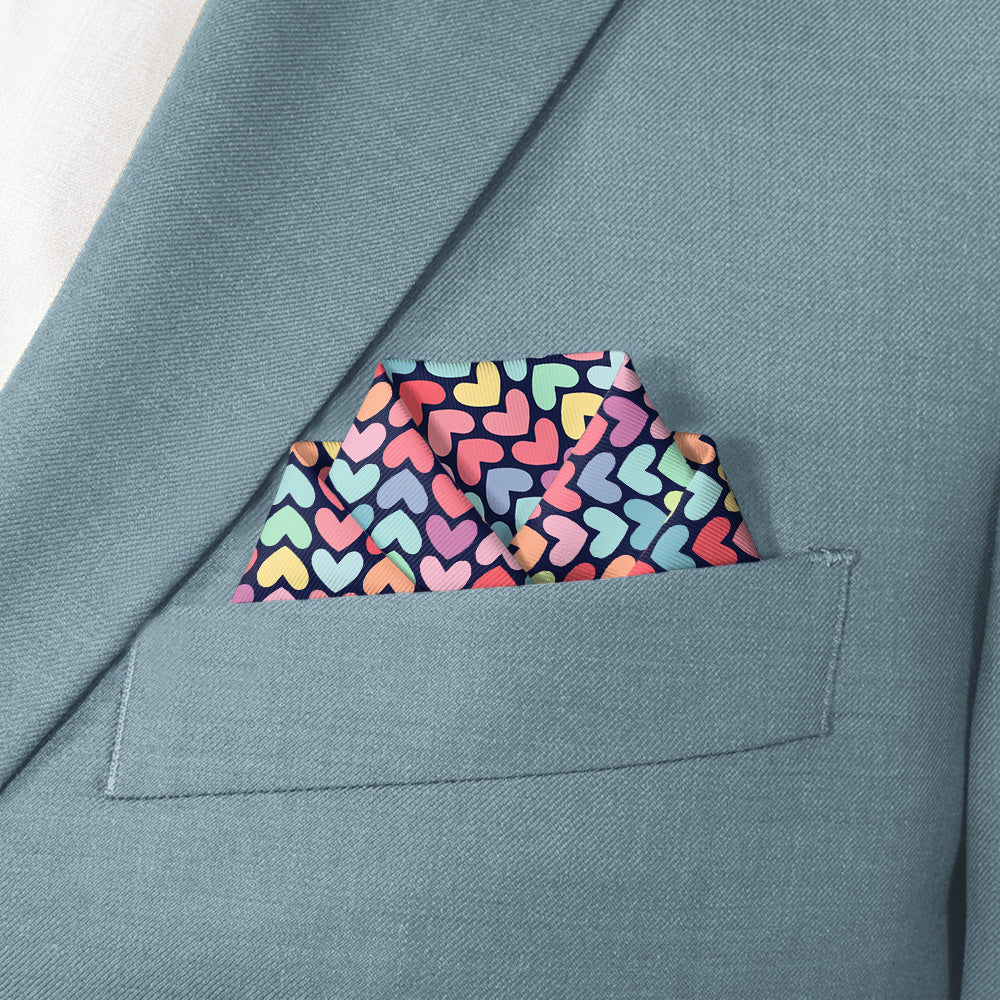 Equal Love Pocket Square - Scalloped Fold - Knotty Tie Co.