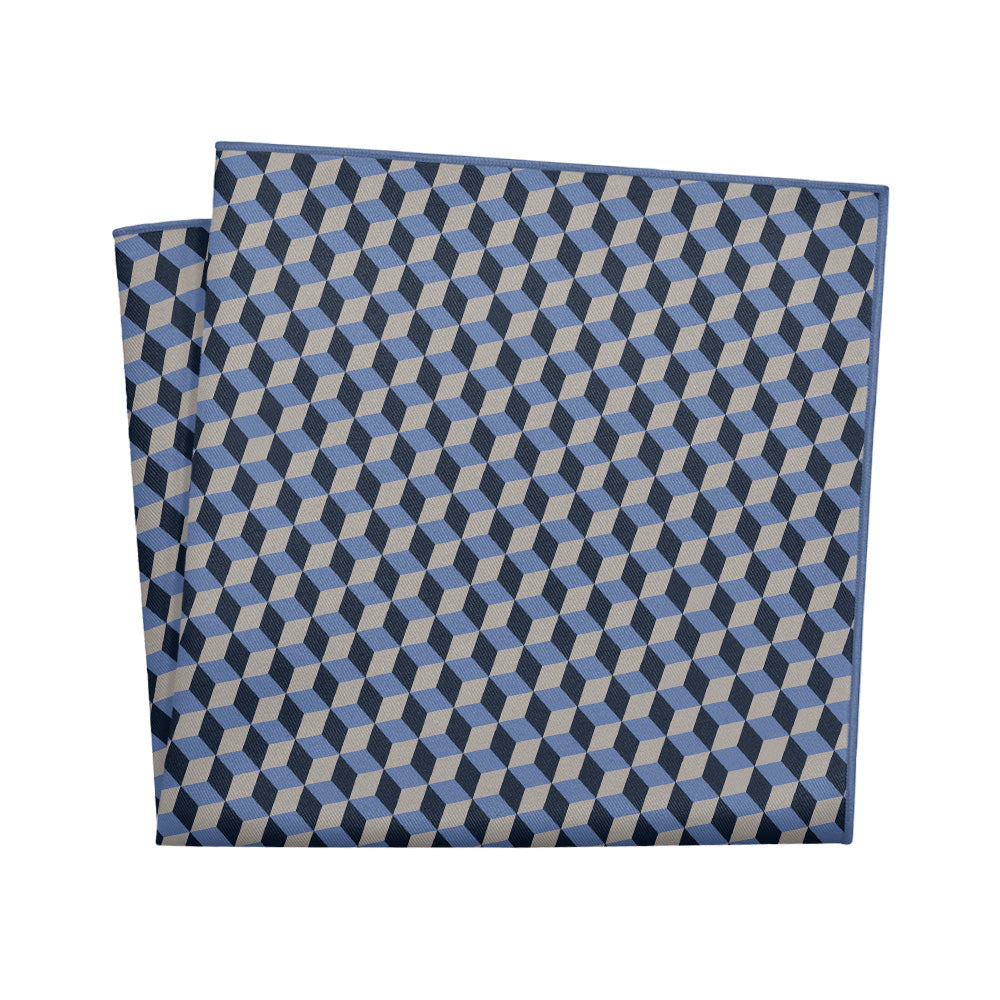 Escher Geometric Pocket Square - 12" Square - Knotty Tie Co.