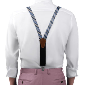 Escher Geometric Suspenders - On Model Front View - Knotty Tie Co.