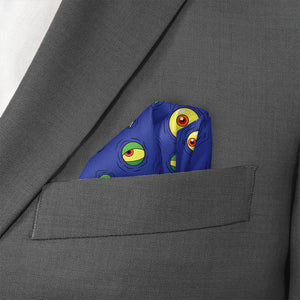 Eyeballs Pocket Square - Wave Fold - Knotty Tie Co.