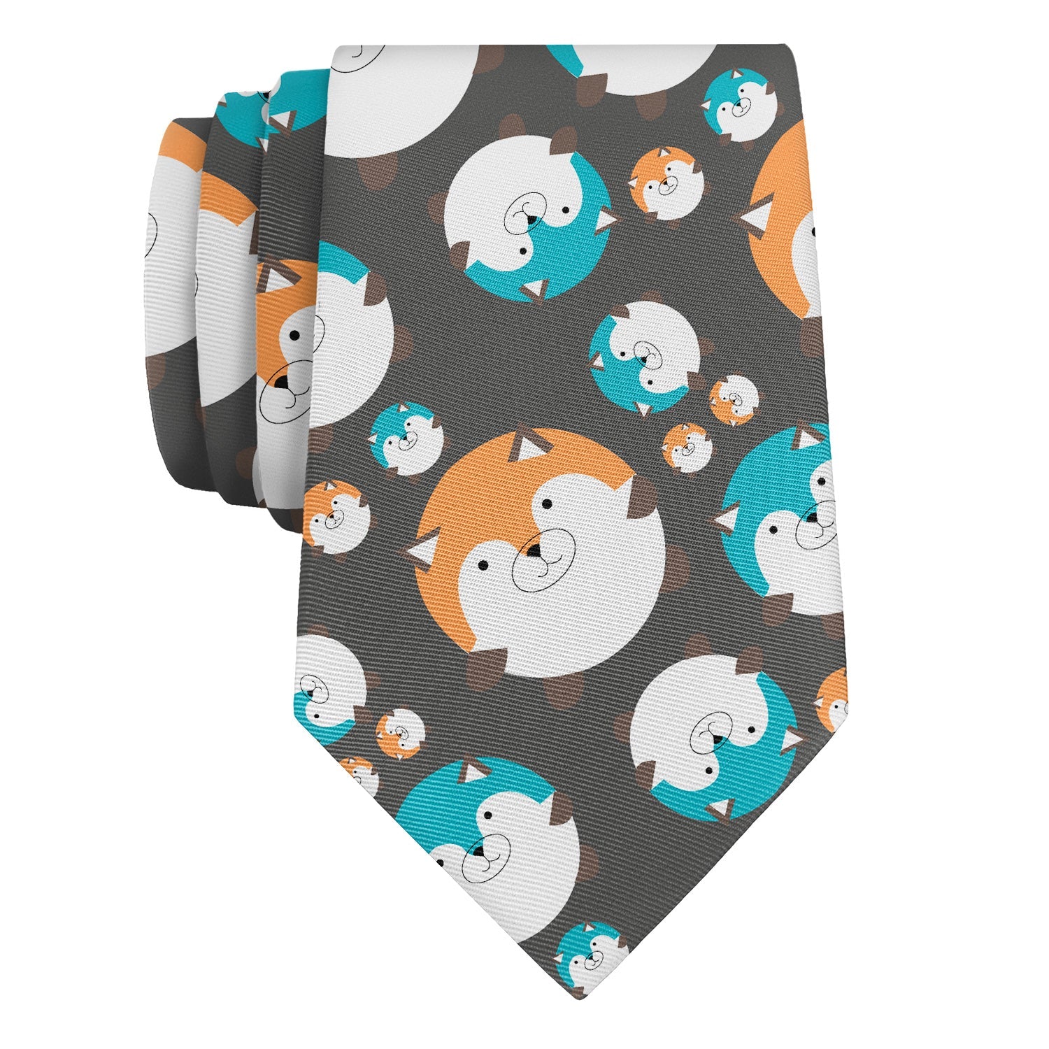 Fantastic Foxes Necktie - Rolled - Knotty Tie Co.