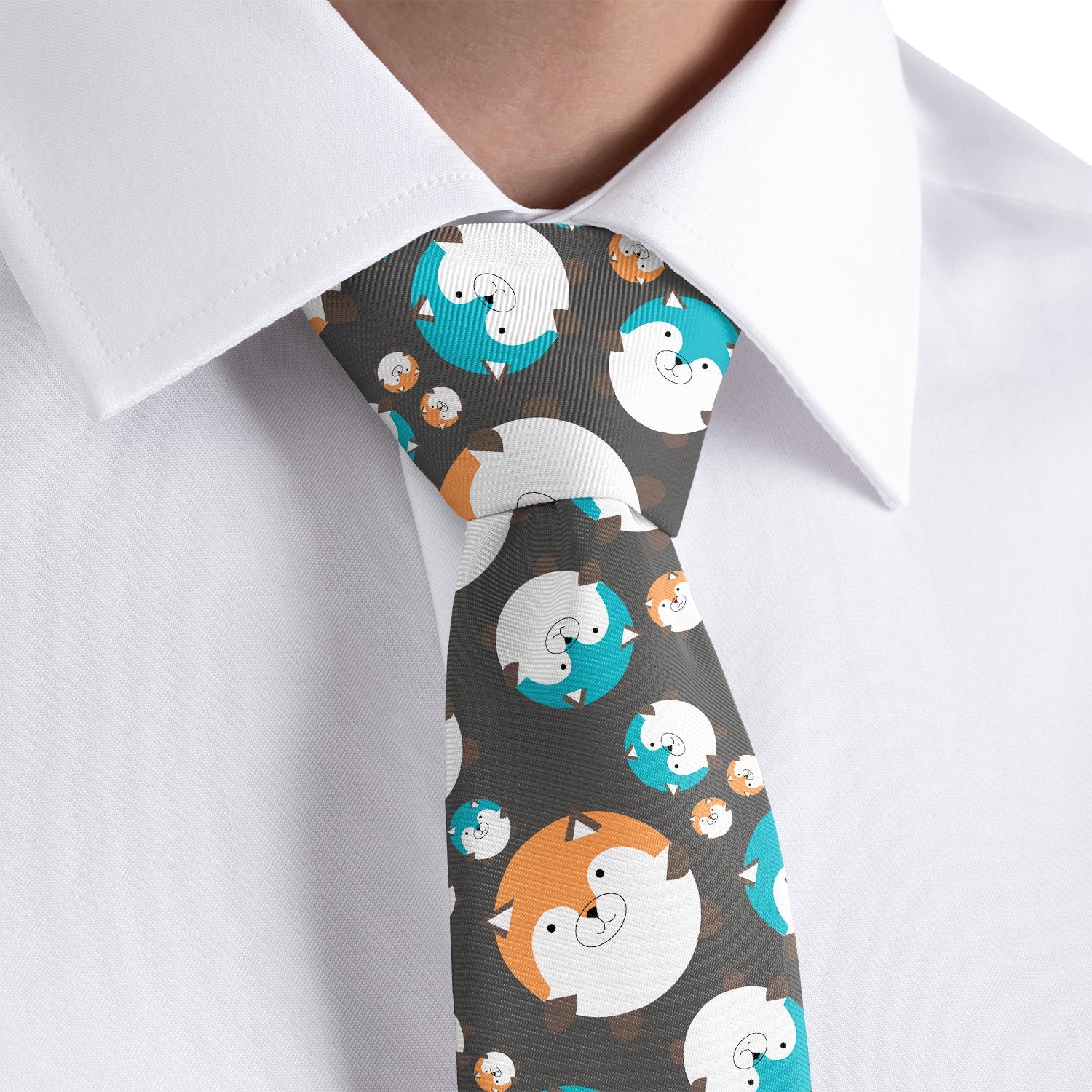 Fantastic Foxes Necktie - Rolled - Knotty Tie Co.