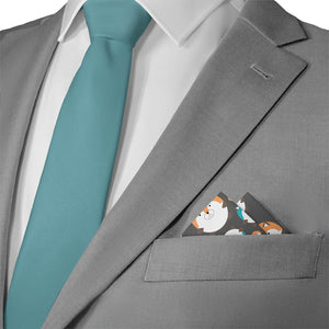 Fantastic Foxes Pocket Square - Matching Necktie- Knotty Tie Co.