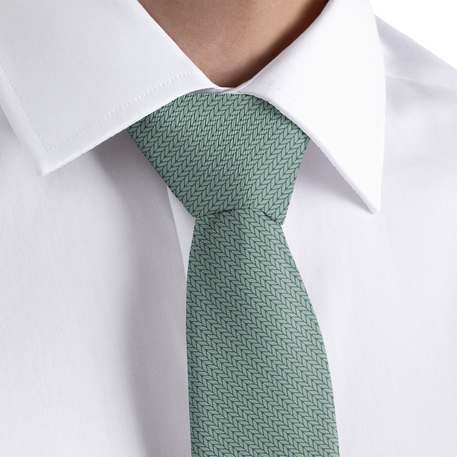 Faux Knit Necktie - Rolled - Knotty Tie Co.