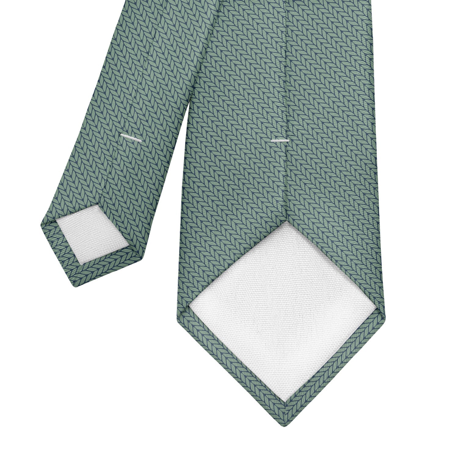 Faux Knit Necktie - Tipping - Knotty Tie Co.