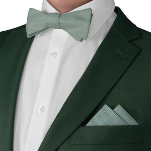 Faux Knit Pocket Square - Matching Bow Tie - Knotty Tie Co.