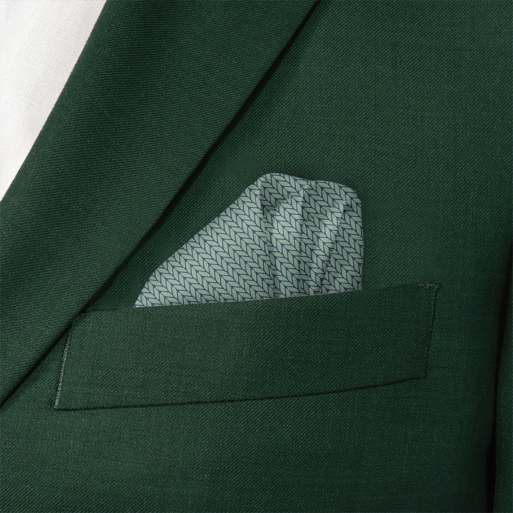 Faux Knit Pocket Square - Wave Fold - Knotty Tie Co.