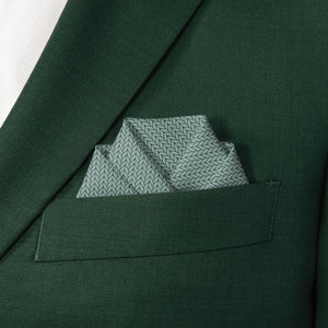 Faux Knit Pocket Square - Scalloped Fold - Knotty Tie Co.