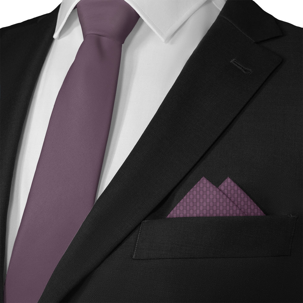 Faux Weave Pocket Square - Matching Necktie- Knotty Tie Co.