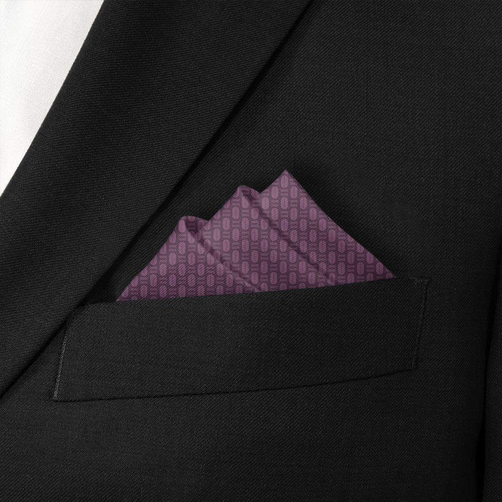 Faux Weave Pocket Square - Stairs Fold - Knotty Tie Co.