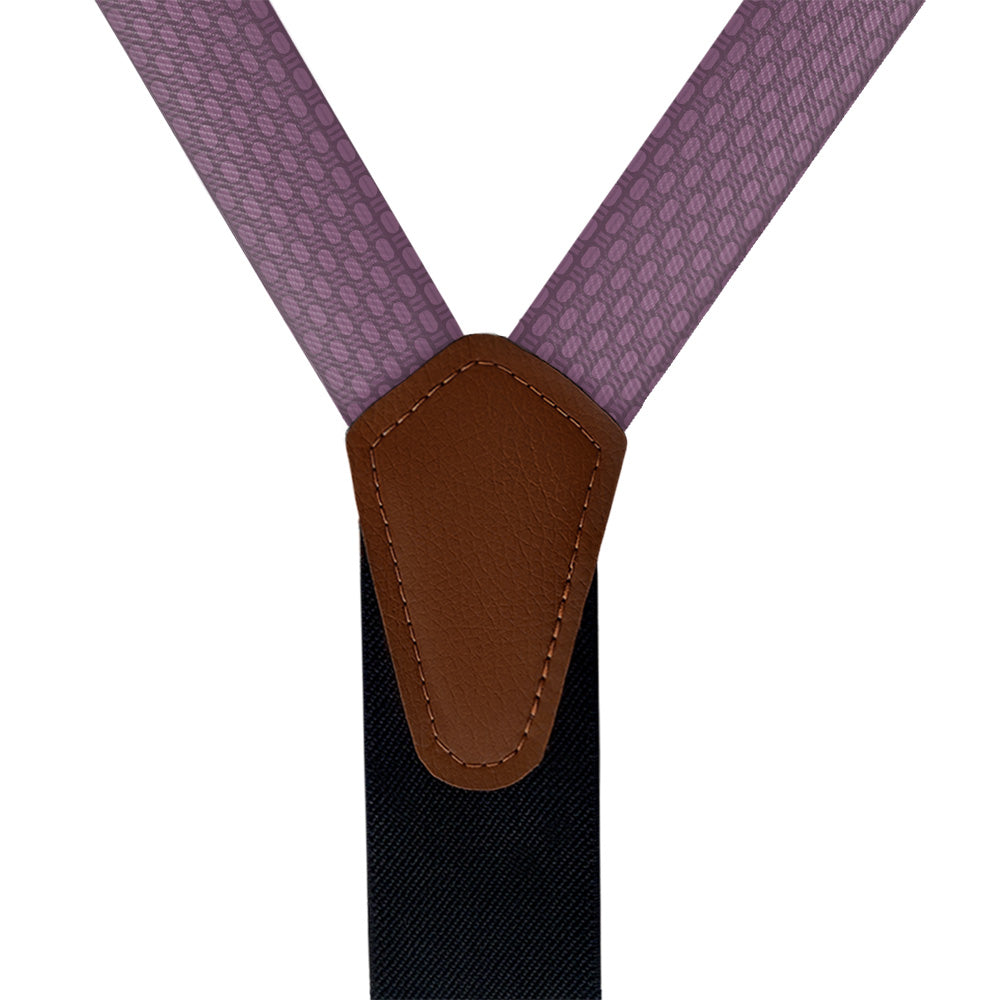 Faux Weave Suspenders - Vegan Leather Y-Back - Knotty Tie Co.