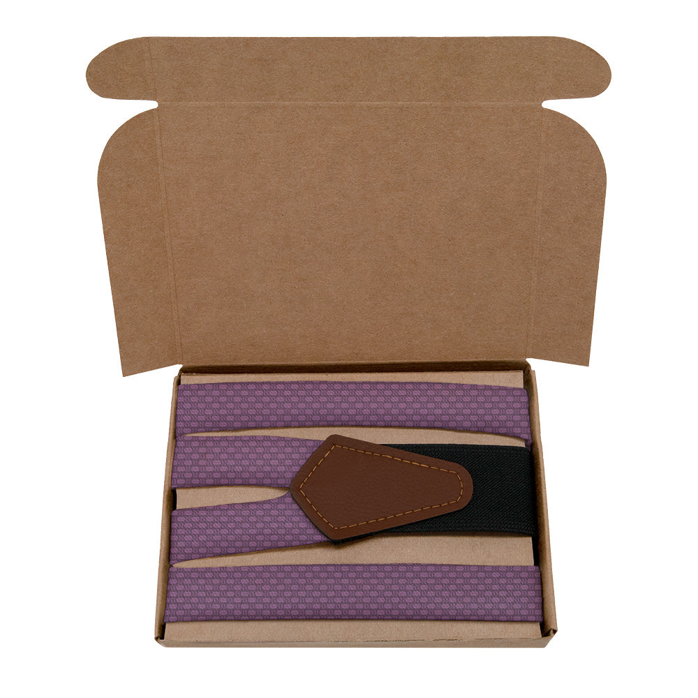 Faux Weave Suspenders - Kraft Gift Box Packaging - Knotty Tie Co.