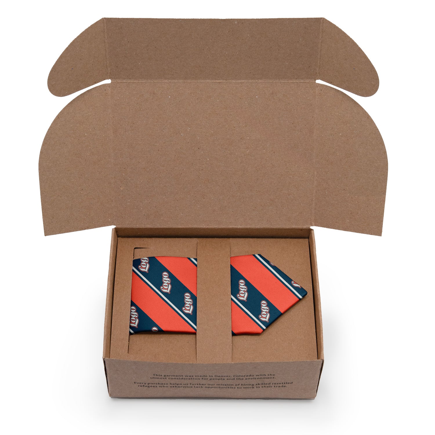 Custom Federal 2 Logo Tie - Packaging - Knotty Tie Co.