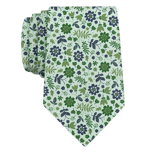 Field Floral Necktie - Rolled - Knotty Tie Co.