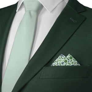 Field Floral Pocket Square - Matching Necktie- Knotty Tie Co.