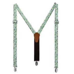 Field Floral Suspenders - Full Front View - Knotty Tie Co.