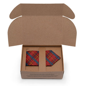 Finestra Plaid Necktie - Packaging - Knotty Tie Co.