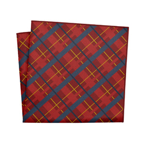 Finestra Plaid Pocket Square - 12" Square - Knotty Tie Co.