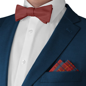 Finestra Plaid Pocket Square - Matching Bow Tie - Knotty Tie Co.